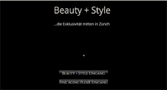 Desktop Screenshot of beautyandstyle.ch