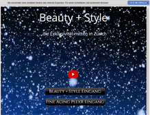 Tablet Screenshot of beautyandstyle.ch